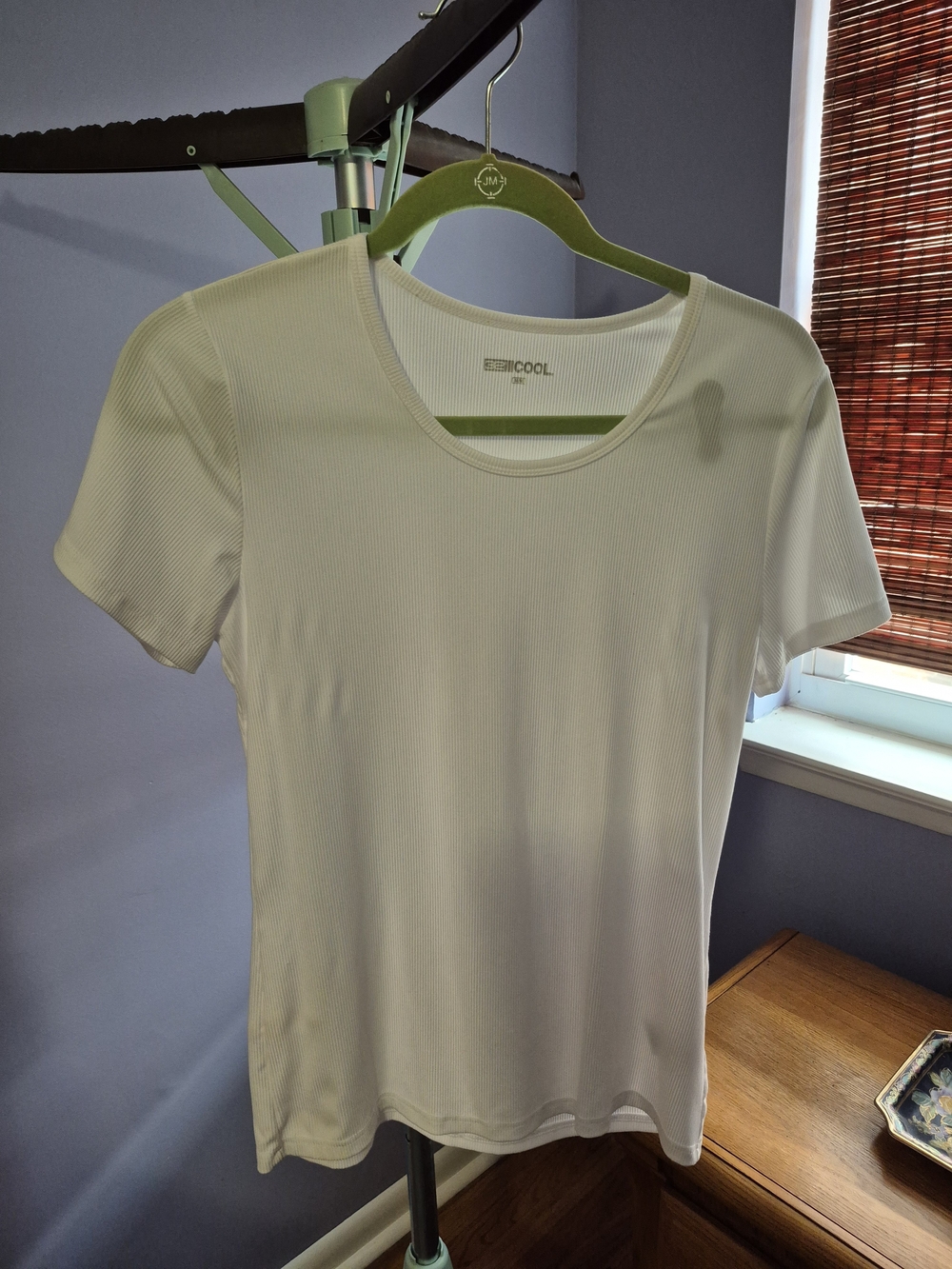 32 Degrees  Cool White Scoop Neck Short Sleeve Tee